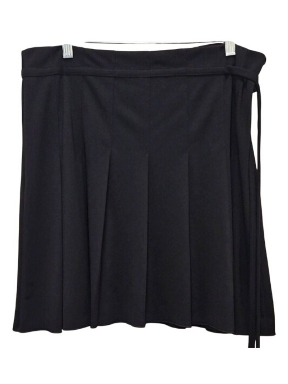 Kenneth Cole New York Pleated Skirt Medium Women's Black Office Workwear Party